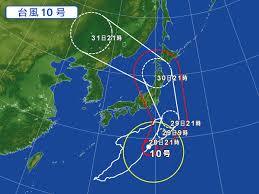 台風の影響