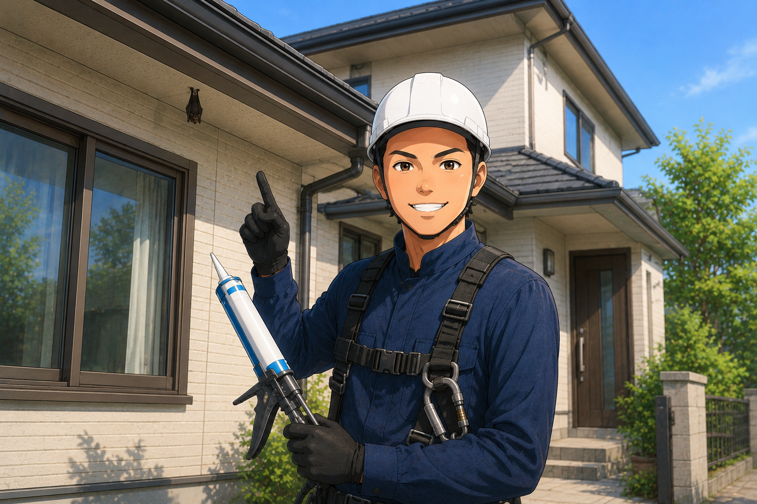 コウモリを追いだせ！隙間を塞ぐ「徹底封鎖」作戦🦇