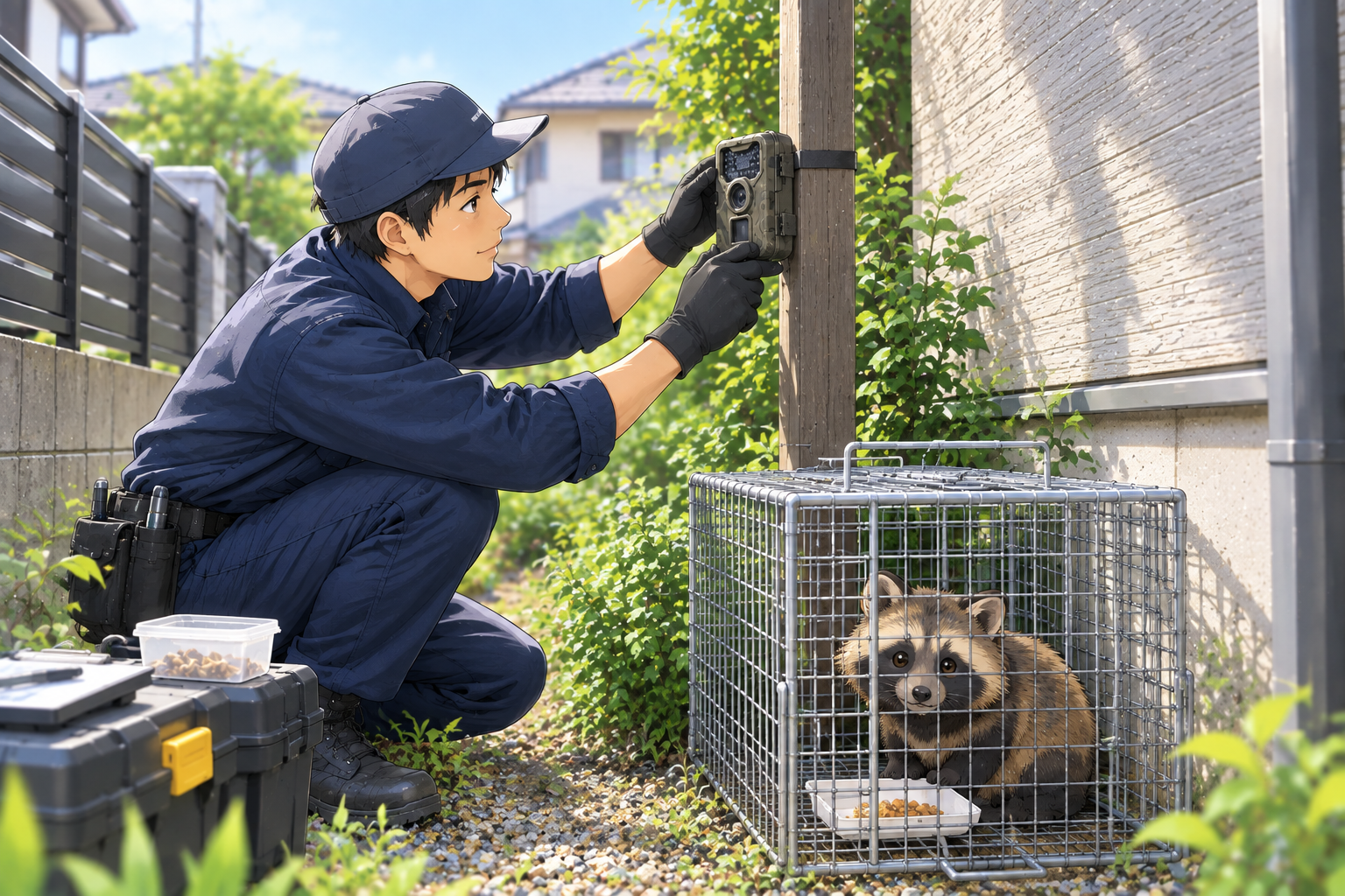 第1話：タヌキを捕獲せよ！？事前調査と罠設置の第一歩🐾