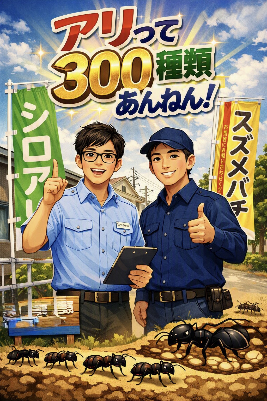アリって300種類あんねん。