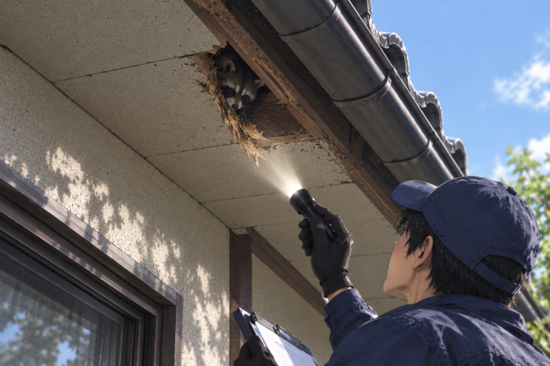 【駆除研究所】福岡県筑紫野市アライグマ防除工事！🦝