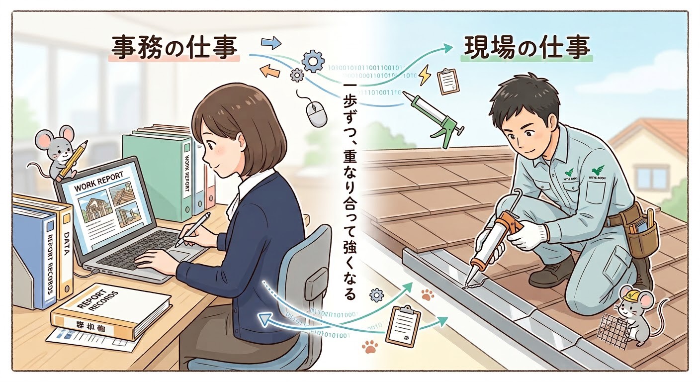 事務員がこっそり教える○○！職人の神業はどこから来る？